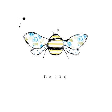 Picture of Bee Card - Hello