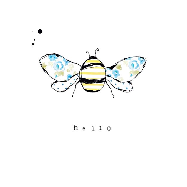 Picture of Bee Card - Hello