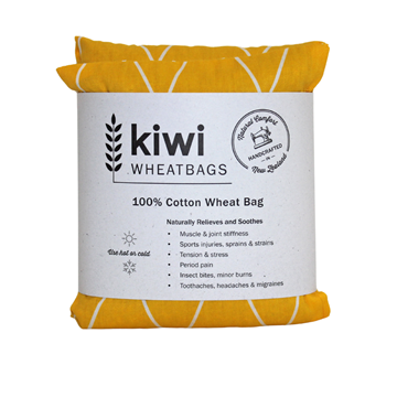 Picture of Cotton Linen Yellow Triangle Wheat Bag