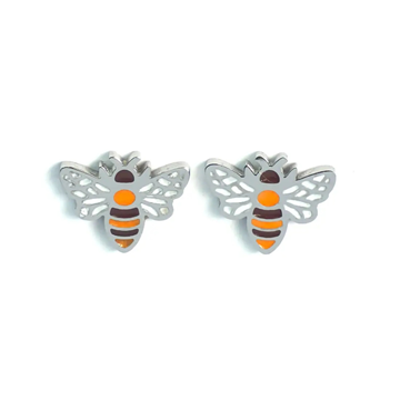 Picture of Bee earrings - silver