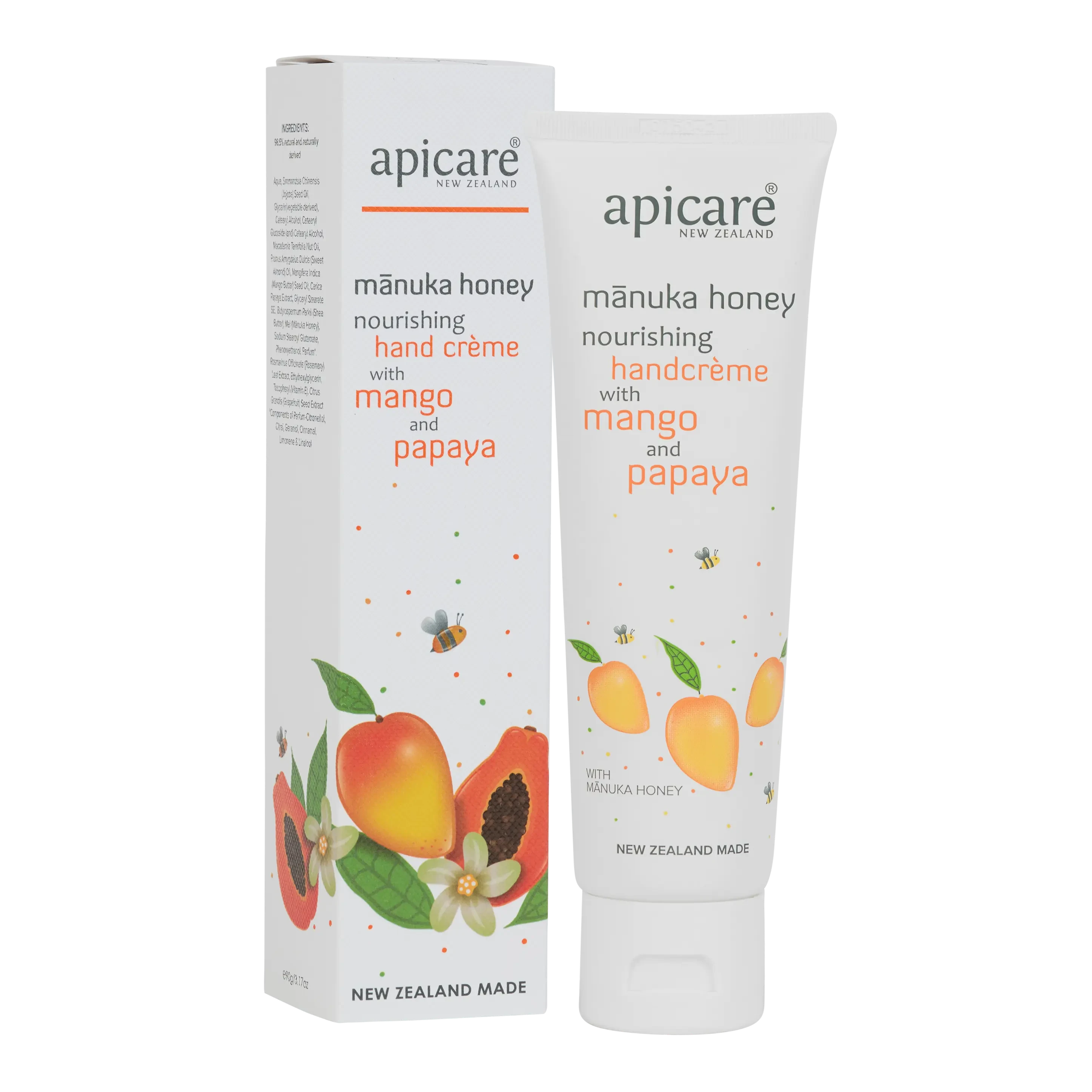 Mānuka honey handcreme with Mango & Papaya