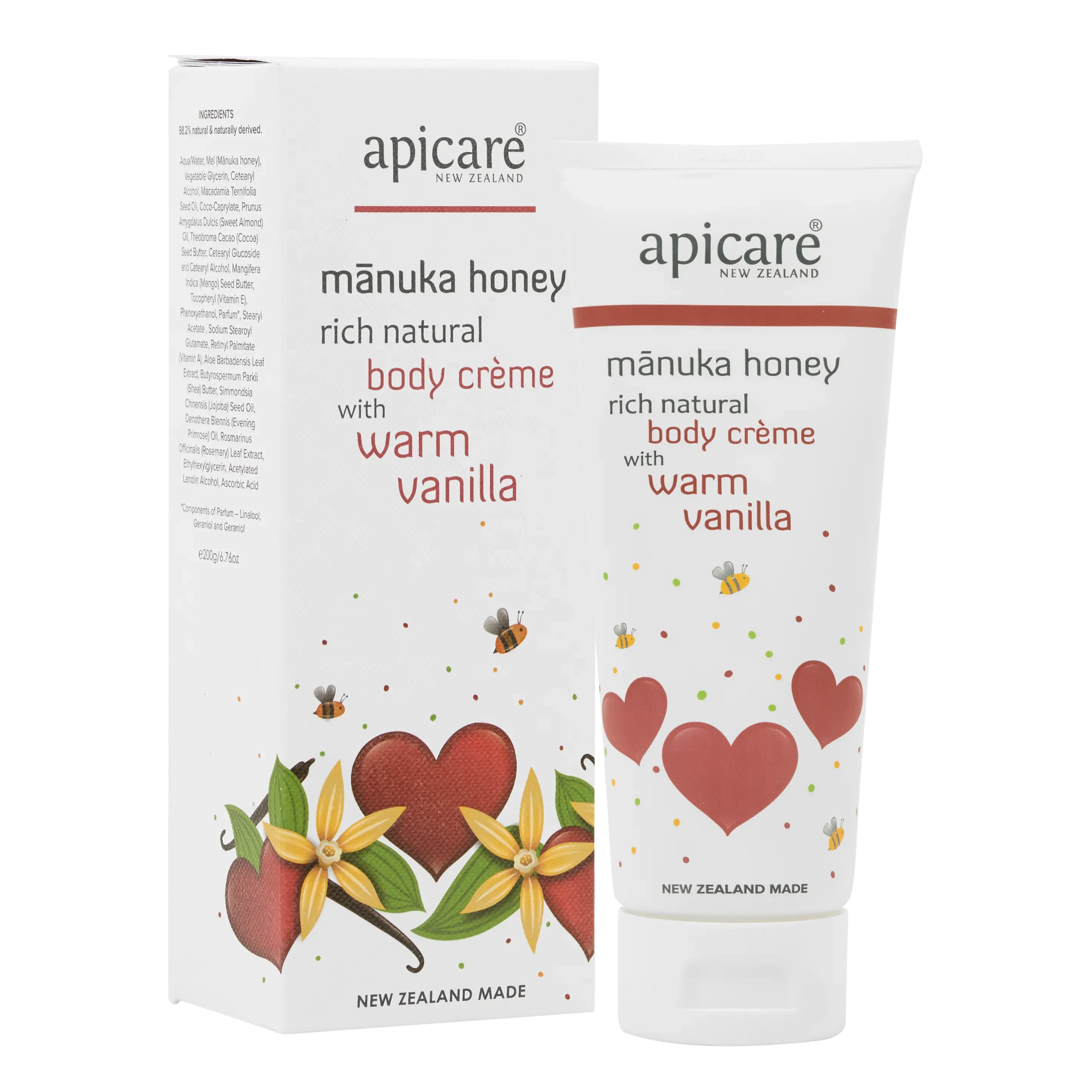 Mānuka honey bodycreme with Warm Vanilla