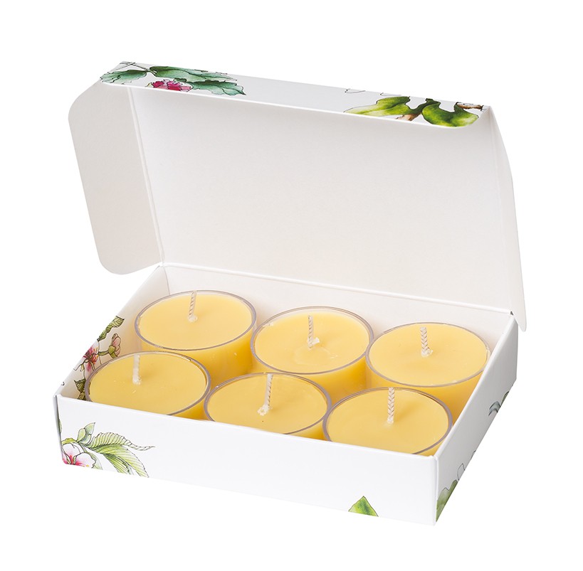 Pear Blossom beeswax tea light candles